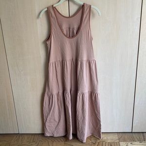Everlane tiered midi, tank dress